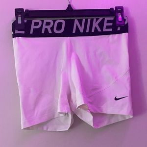 White Nike Pros